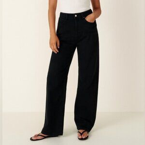 Entro Chic Black Wide-Leg Jeans😇😇